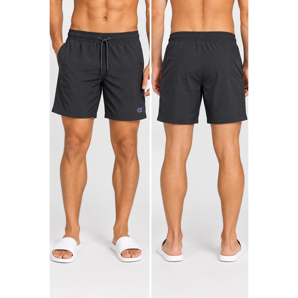 Champion Mens Swim Shorts Black 7 Inch Inseam Compression Liner Small 2007879